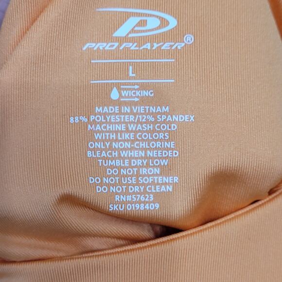 Pro Player Women’s Orange Capri Leggings M & Tank Top L Set Moisture Wicking - Picture 5 of 9